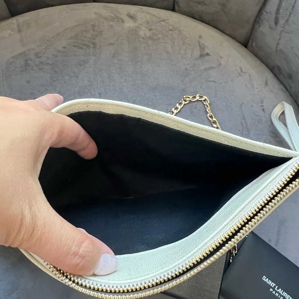 Crema YSL wristlet crossbody - Picture 12 of 17